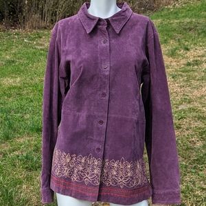 🆕NWOT Denim&Co Suede jacket